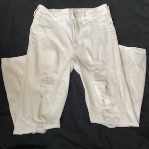 White American Eagle jeggings